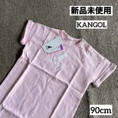 【新品未使用】KANGOLベビー半袖Tシャツ ピンクワンピース 90cmのサムネイル