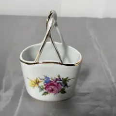 【送料込】ロイヤルアーデン バスケット ドライフラワースタンド 薔薇柄