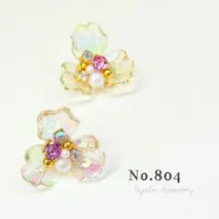 ♡ハンドメイド♡ビジューピアスorイヤリング№490 - メルカリ