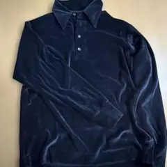 Needles ベルベット ポロシャツ XS 黒のサムネイル
