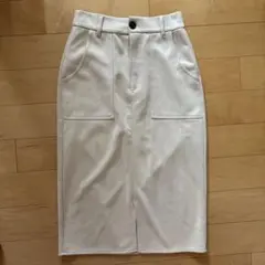 レイカズン　フェイクスエード タイトスカート ロング丈