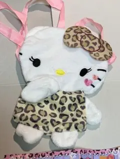 ハローキティ ぬいぐるみポシェット　ブラウン