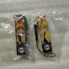 鬼滅の刃　アクリルキーホルダー　根付け　ストラップ 我妻善逸 セット