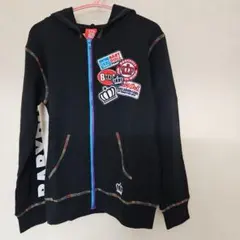 BABYDOLL ジップアップパーカー 黒