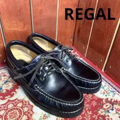 REGAL B・RUE デッキシューズ　ダークブラウン　25cm