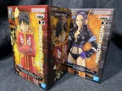 ［ワンピース］フィギュア（モンキーDルフィ、ニコロビン）2個セット