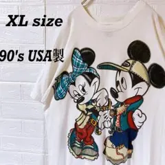 【稀少】ディズニー ミッキーマウス生誕60周年 半袖 TシャツXL 白 記念 稀少】ディズニー ミッキーマウス生誕60周年 半袖 TシャツXL 白 記念