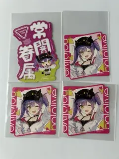 hololive ホログラム常闇トワ ビジュアルステッカー　モバイルステッカー