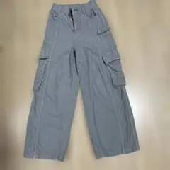 GU グレー カーゴパンツ 4ポケット