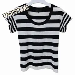 【日本製】アンタイトル UNTITLED ボーダーサマーニット 半袖のサムネイル