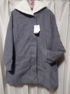 ボアフード付きショートコート 3L