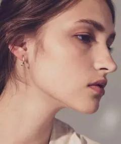 【美品】K10MPG ムード パール ピアス　K18（PG）×K10（PG）