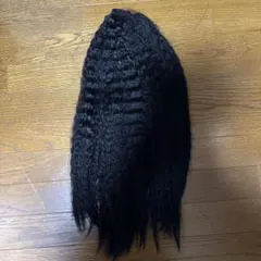 ポイントウィッグ　黒髪