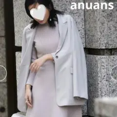 anuans アニュアンス フレアスリーブスリットジャケット テーラード