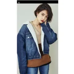 GYDA Fit Me denim ボアジャケット