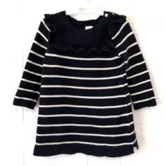 baby GAP　ボーダーニットワンピース　6-12months