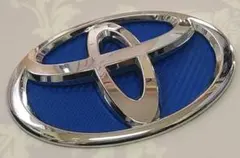 ヴェルファイア40エンブレム用◆耐久性強い日本製4Dブルーカーボン