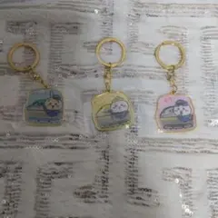 ちいかわ♡うさぎ♡ハチワレ♡東日本、西日本☆ご当地電車キーホルダー☆+゜♫