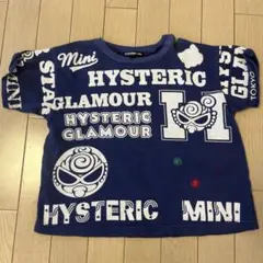 【美品】HYSTERIC MINI 総柄Tシャツ ネイビー　100㎝のサムネイル