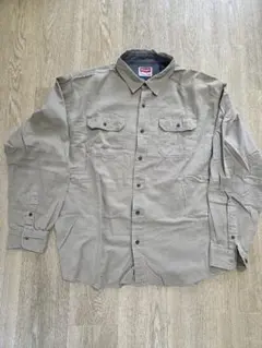 Wrangler ベージュ 長袖ワークシャツのサムネイル