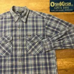 90s OSHKOSH オシュコシュ インド製 ネルシャツ Wポケット