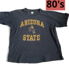 80'champion チャンピオン　プリントトリコタグ　3段プリント　USA