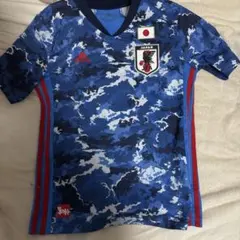 adidas 日本代表 迷彩柄 サッカーシャツ　20〜21年　150cm