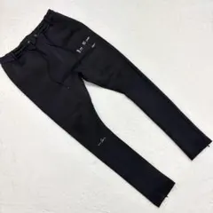 CAMBIO カンビオ スーパーストレッチ サルエル テーパード パンツ 黒 M