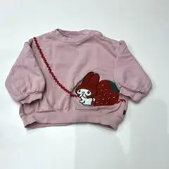 マイメロ　刺繍　ピンク　トレーナー 95cm