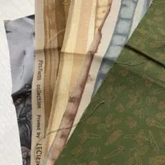 パッチワーク　ハギレ5枚セット⑤