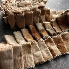 69 コーヒー染め染めデニム　スニペットロール　2メートル