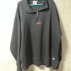 ハーフジップトレーナーブラック