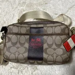 コーチ かわいいショルダーバッグ ブラウン/ベージュ