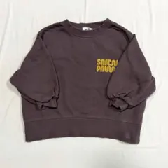 yonkon salty plum 長袖 スウェット トレーナー ブラウン S