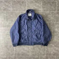 00s old 古着 中綿 ワークブルゾン ボンバージャケット ブルーM