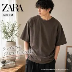 H&M オーバーサイズ Tシャツ M 黒 ヘビーウェイト 厚手 ストリート 美品