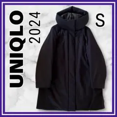 極美品✨UNIQLO ハイブリッドコート　2024年　ネイビー　S ユニセックス