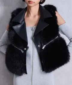 ⭐MY mam⭐ 様専用GYDAブラックファーレザーベスト