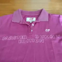 MASTER BUNNY EDITION ピンクパープルポロシャツ