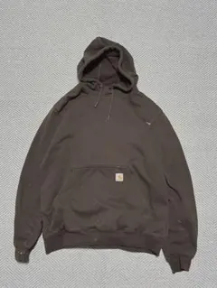 00's carhartカーハート パーカー ブラウン L メキシコ製 裏起毛