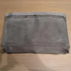 無印良品　ナイロンメッシュ バッグインバッグ　マルチケース　グレー