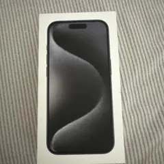 Apple iPhone 15 Pro 256GB ブラックチタニウム　箱のみ
