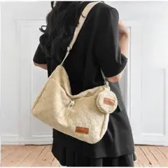 ショルダーバッグ ハンドバッグ 斜め掛けバッグ 小銭入れ レディース 新品 白色