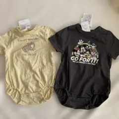 ディズニー ベビー ロンパース 2枚セット 80cm