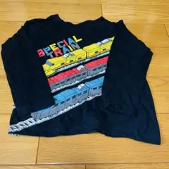 SPECIAL TRAIN 列車プリント 長袖カットソー 100cm