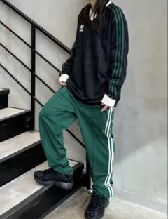 新品　adidas ファイヤーバードトラックパンツ緑2XLアディダスオリジナルス