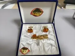 本べっ甲 カフス ネクタイピン セット ケース付 ヴィンテージ