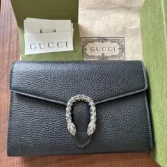 新品タグ付きGUCCI Dionysus ツイードチェーンウォレット箱付き - メルカリ