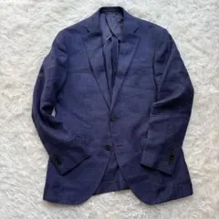 【L】ブレザーズバンク x レダ ジャケット リネン レーヨン 背抜き
