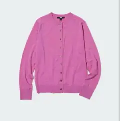 【UNIQLO】ユニクロ　エクストラファインメリノクルーネックカーディガン S